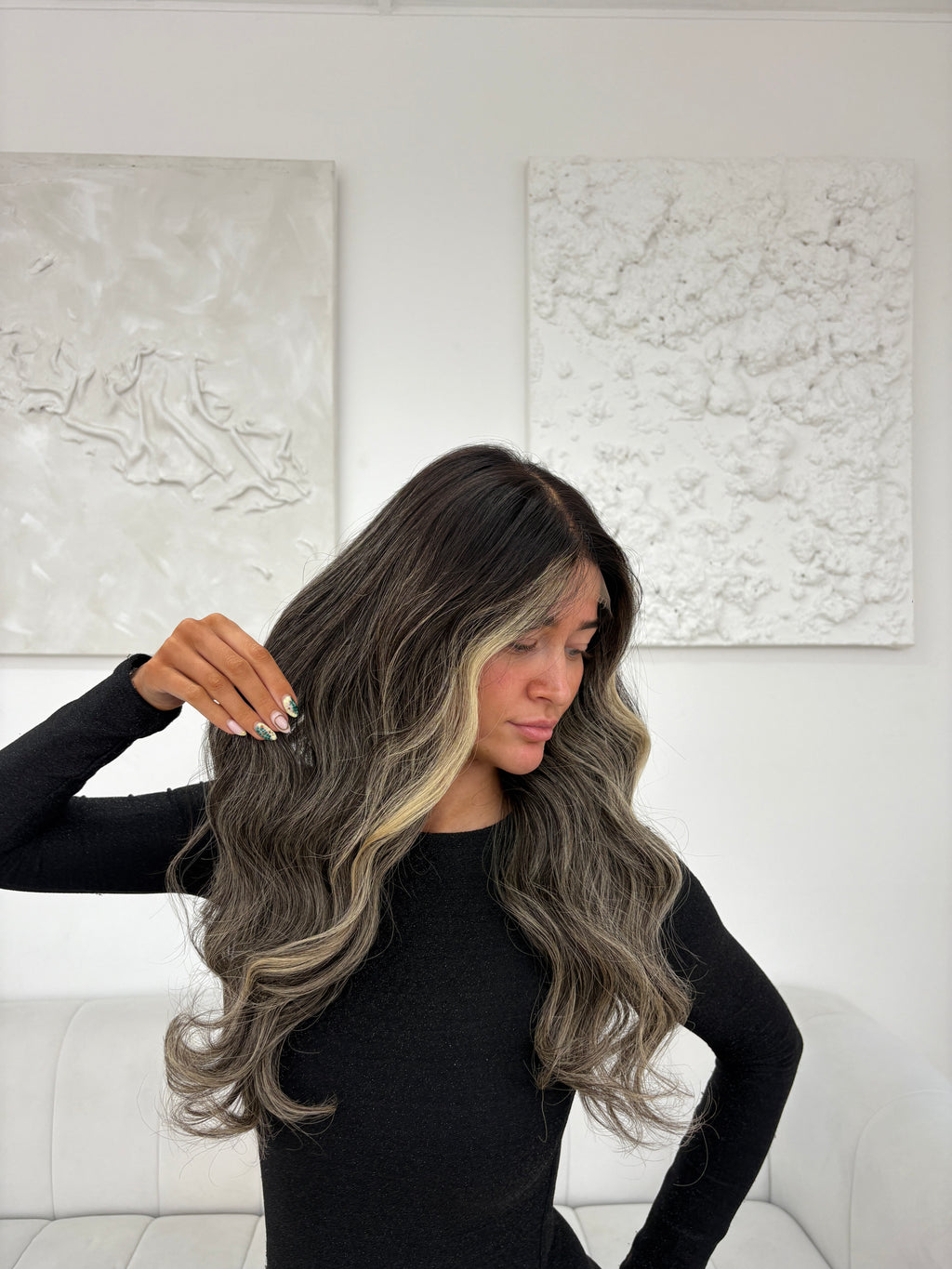 READY TO SHIP Cookies and Cream Wig