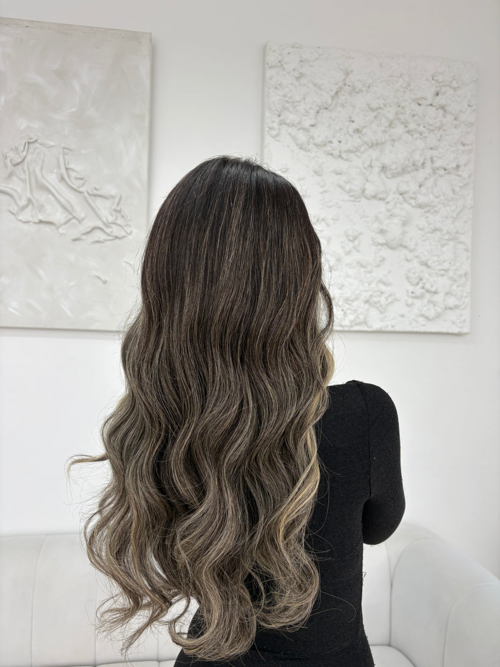 READY TO SHIP Cookies and Cream Wig